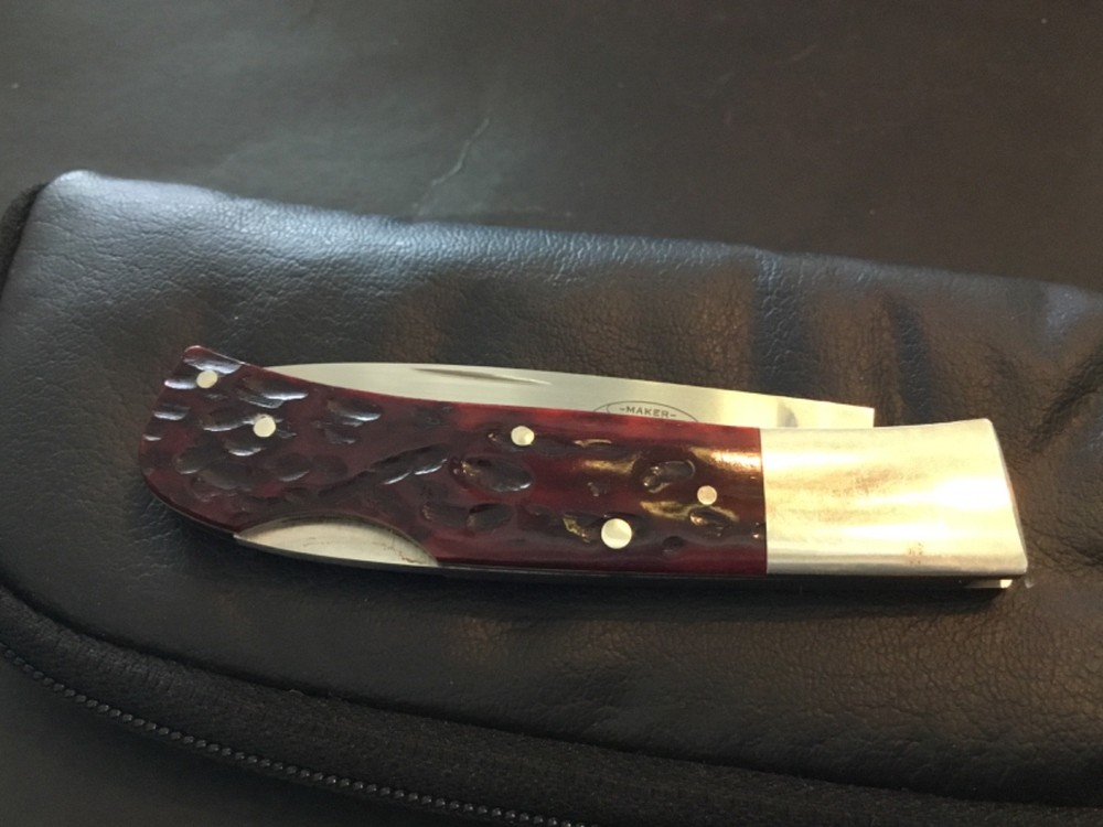 Custom Frank Centofante Bone #060 Lockback like Slipjoint Folder Folding Knife