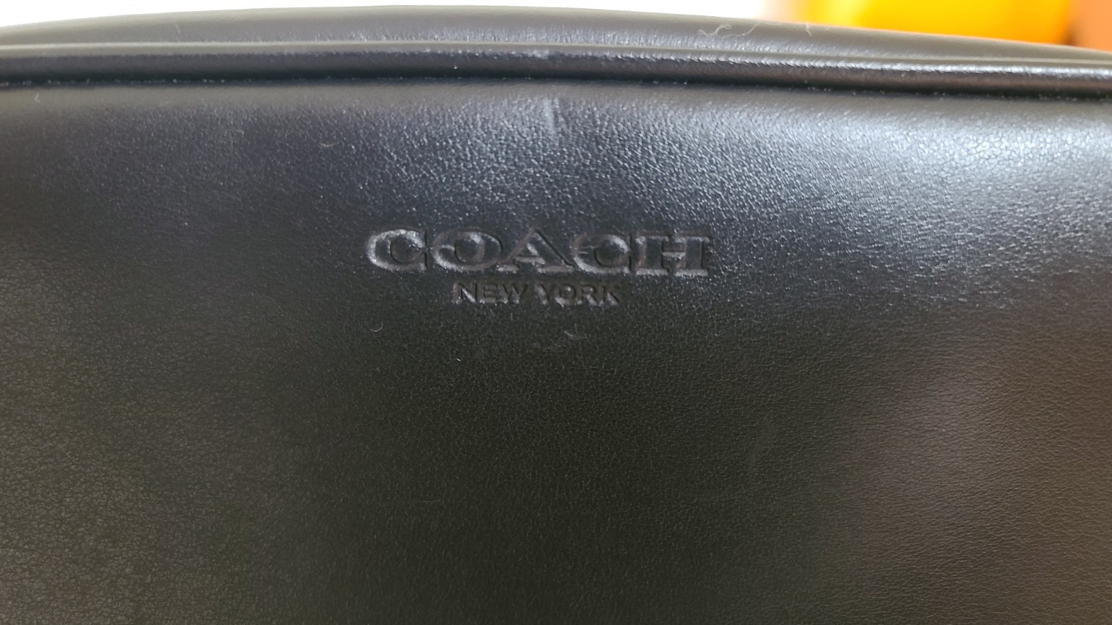 Coach Smooth Black Leather Small Travel Kit 2522 New York NWT 8 3/4" X 5"