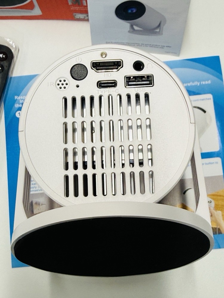 Rotundity Mini LED Projector Bundle Wi-Fi Ready Wired & Wireless High Def Lens