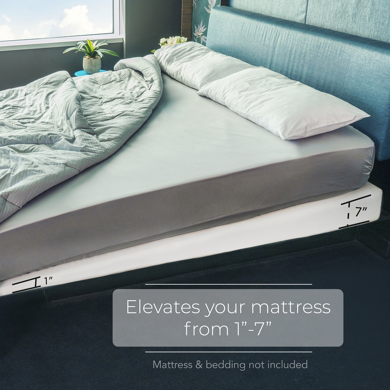 Avana Mattress Elevator - Under Bed 7-Inch Incline Foam Support Lift