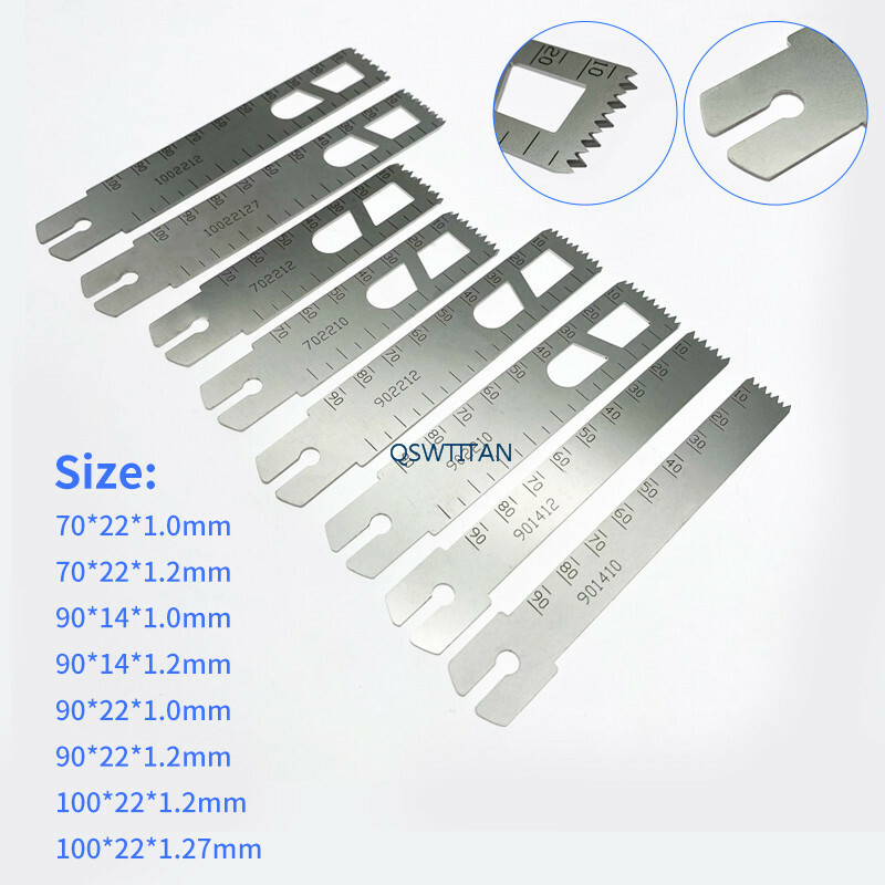 Orthopedic Bone Saw Blades Oscillating Saw Blades Stainless Steel Autoclavable