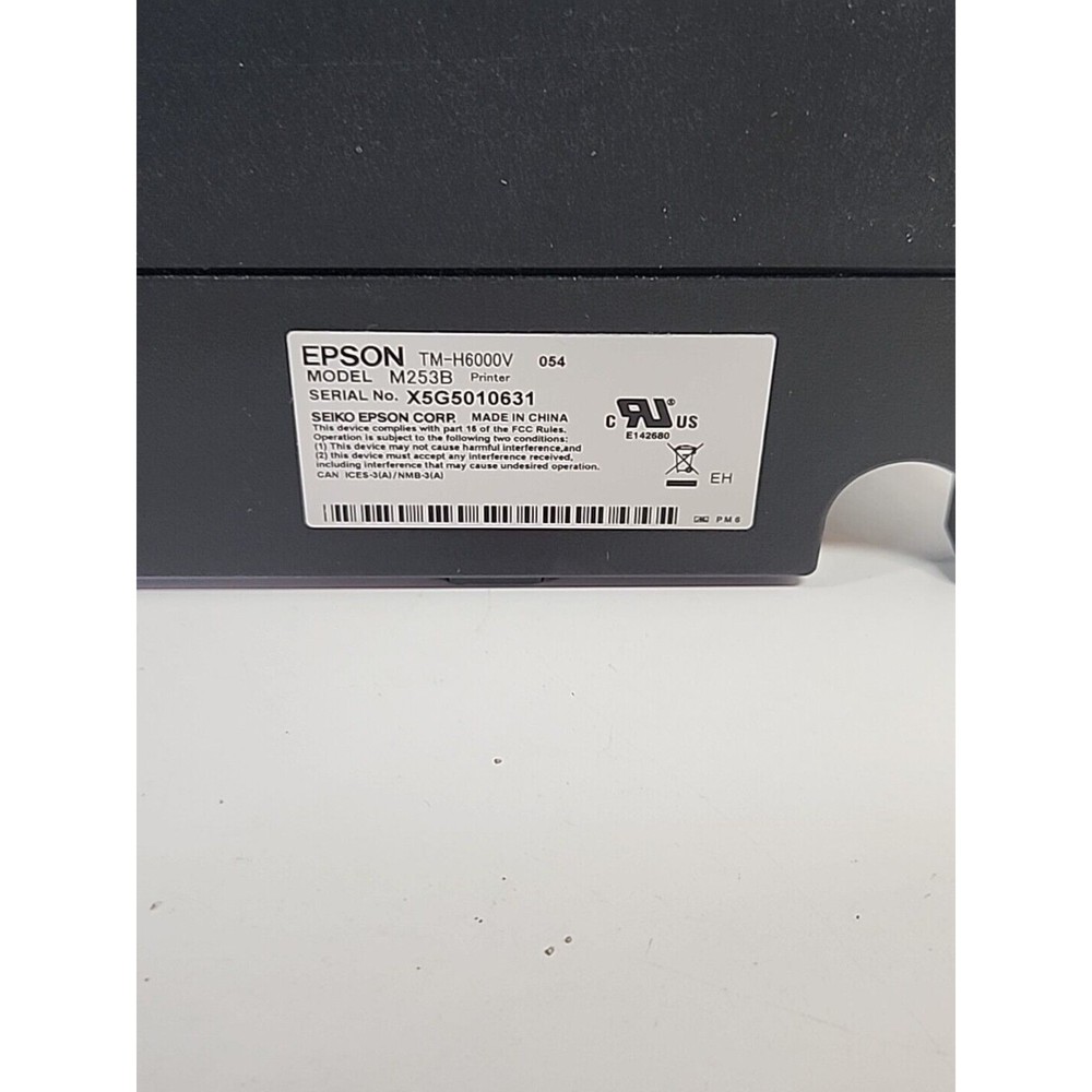Epson M253B Multifunctional Thermal POS Printer Black TM-H6000V See Description