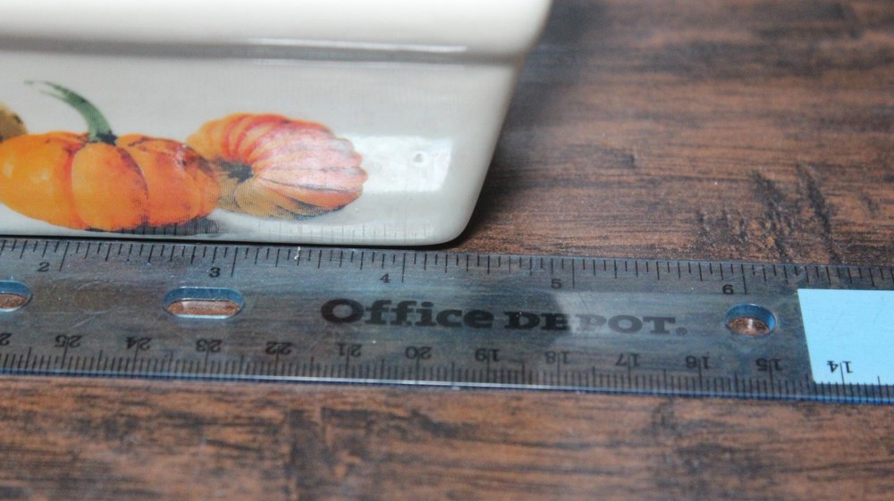 Pumpkin Mini Loaf Baking Dish Fall Harvest Ceramic Oven Safe