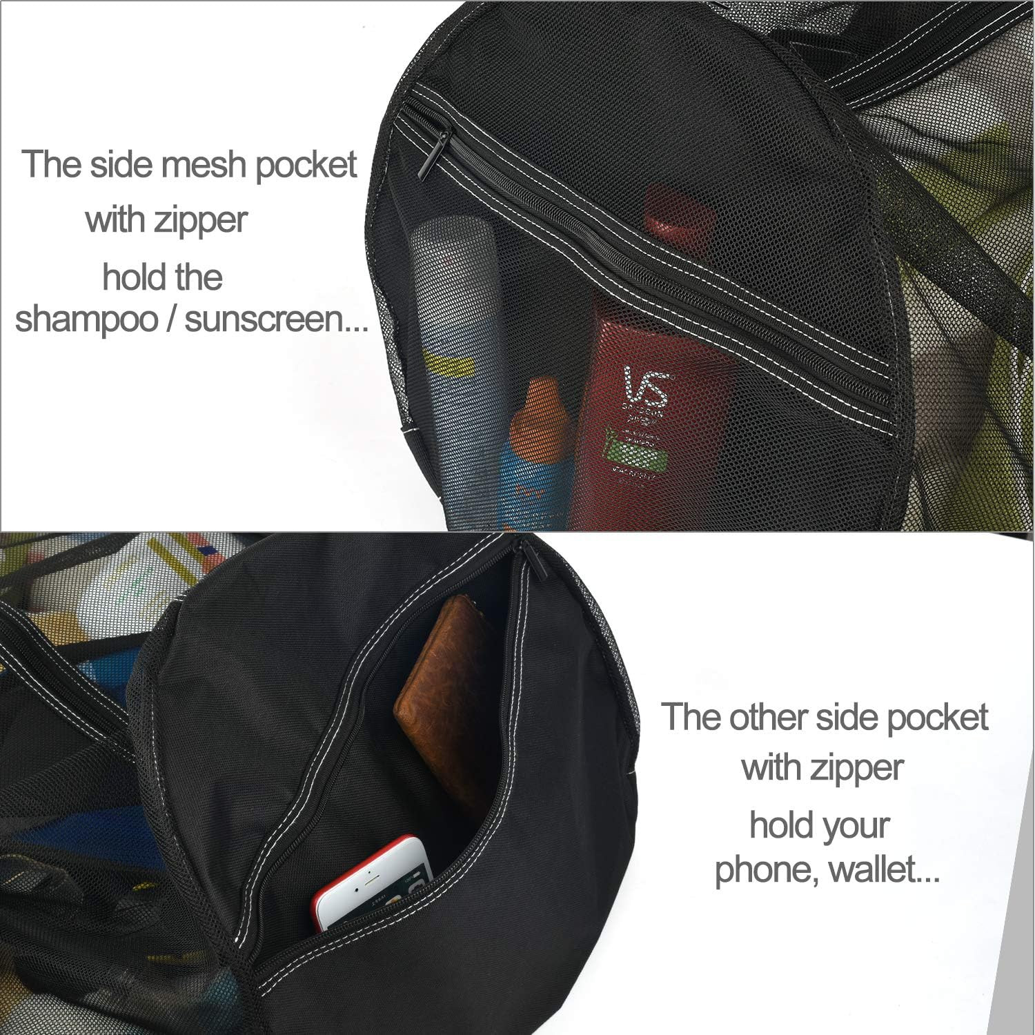 XXL Mesh Duffle Bag for Scuba Dive or Snorkel Gear, Extra Large Snorkeling Equip