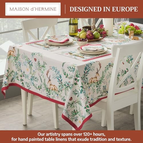Table Cloth Rectangle Table 100% Cotton 60 x 108 Inches Fall Tablecloth