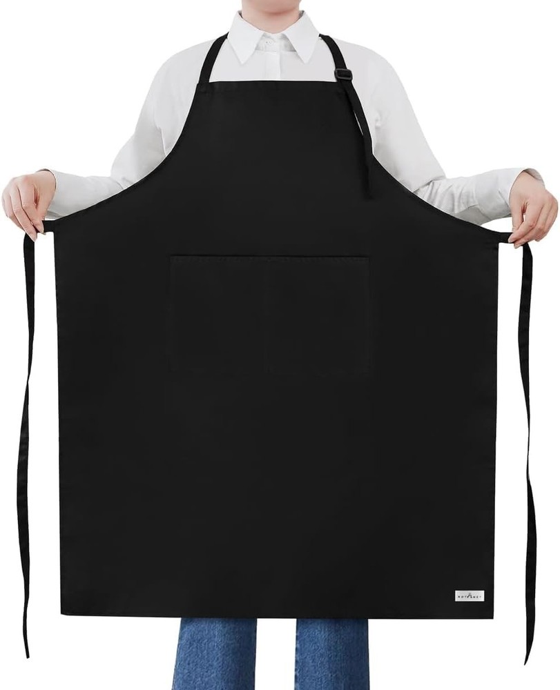 Extra Large Apron for Men Adjustable Bib Aprons with 2 Pockets Cooking Kitche...
