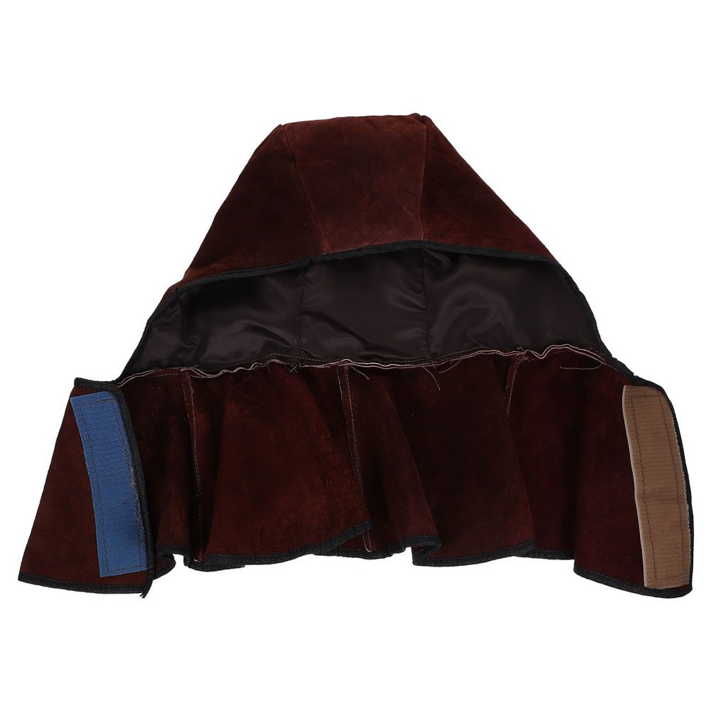 Welding Hood Cowhide Protective Caps With Neck And Shoulder Drape