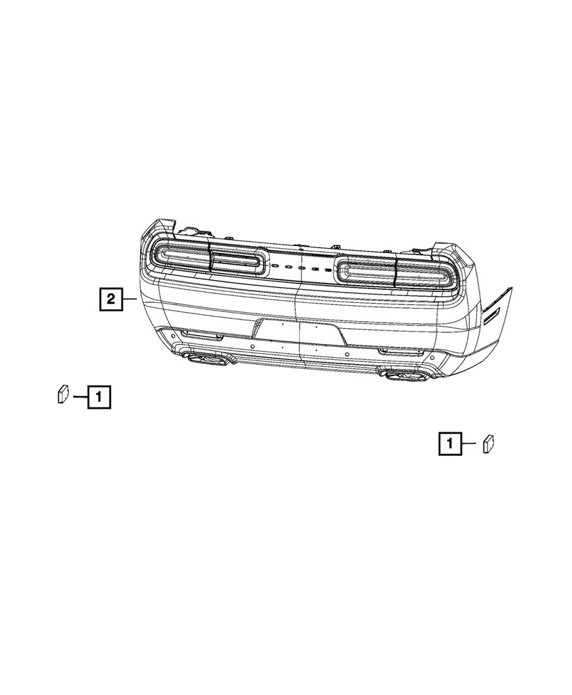 Genuine Mopar Blind Spot Detection Module 68672550AA