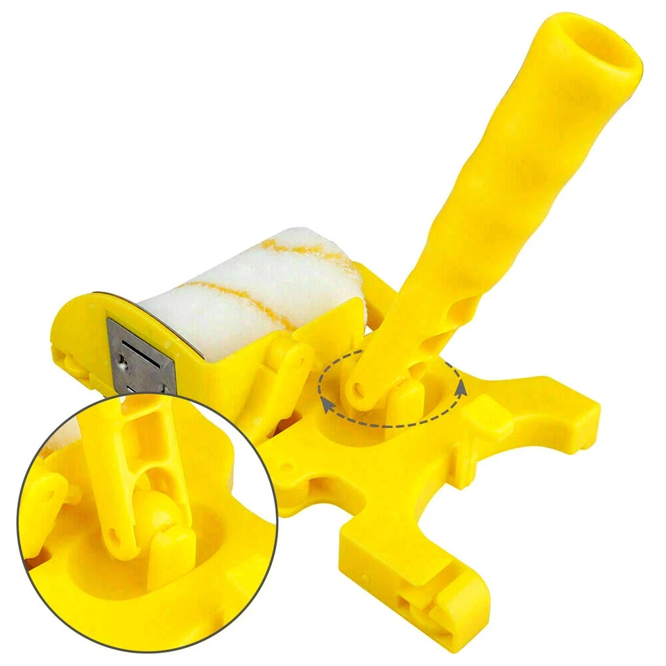 Multifunctional Clean-Cut Paint Edger Roller Brush Safe Tool for Wall Ceiling US