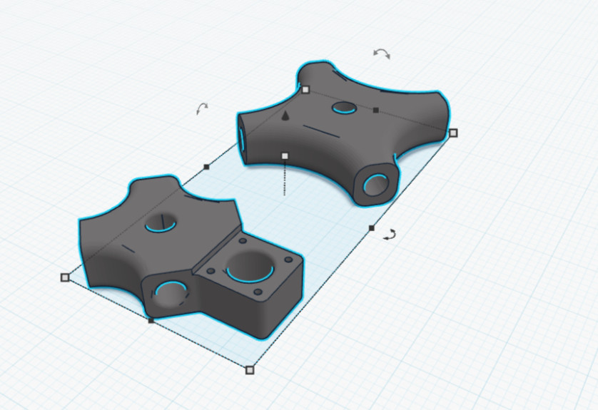 SatNogs Antenna Mount - 7-Element Cubical Quad System for 435mHz/145mHz