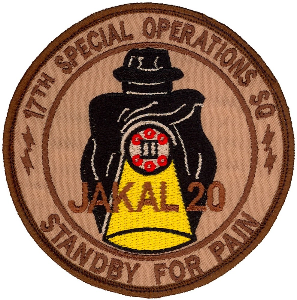 USAF 17th SPECIAL OPERATIONS  SQUADRON PATCH - CREW JACKAL 20