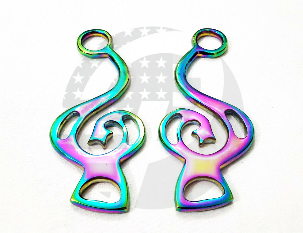 Rainbow color Hackamore Cheeks Bitless Horse Bit English Western