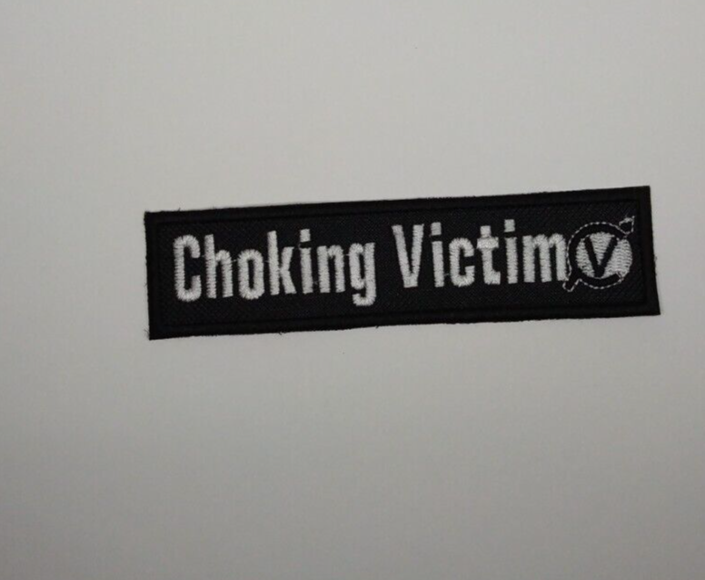 Choking Victim Embroidered Patch High-quality Leftover Crack