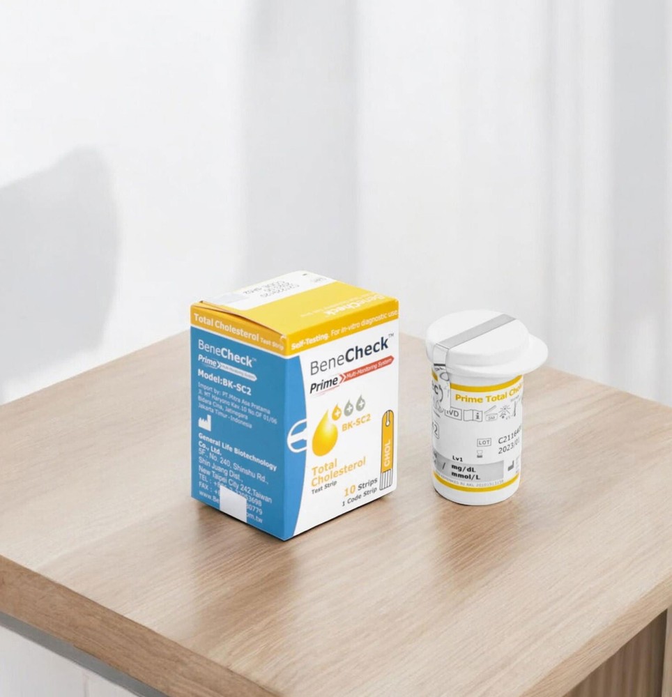 BENECHECK Test Strips Cholesterol 1 Box @ 10 Strips