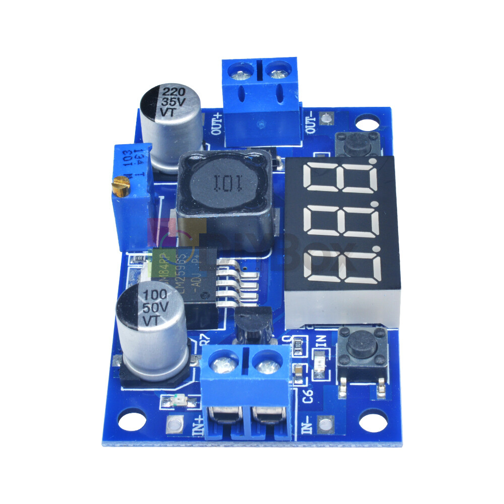 DC-DC LM2596 Power Supply Buck Converter Step-down Module+LED Display Voltmeter