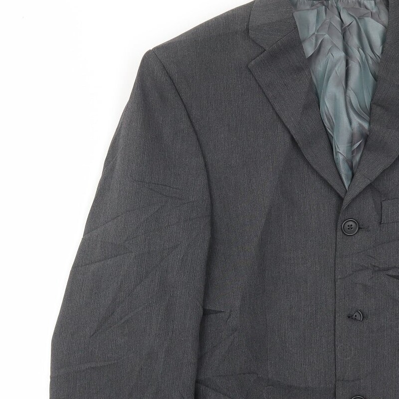 River Island Mens Grey Polyester Blend Blazer Size 40