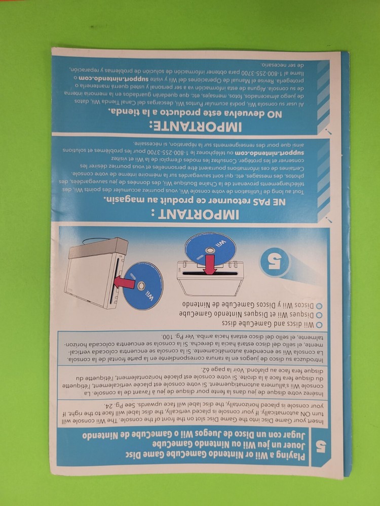 ¤ Wii Quick Setup Installation ¤ Manual Instruction Booklet Guide Authentic