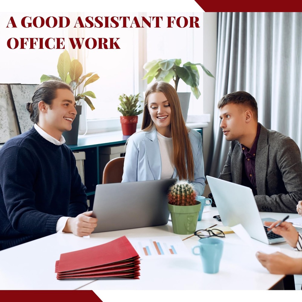 60 Pcs Classification Folders Letter Size, 1 Divider Pressboard File Folder w...