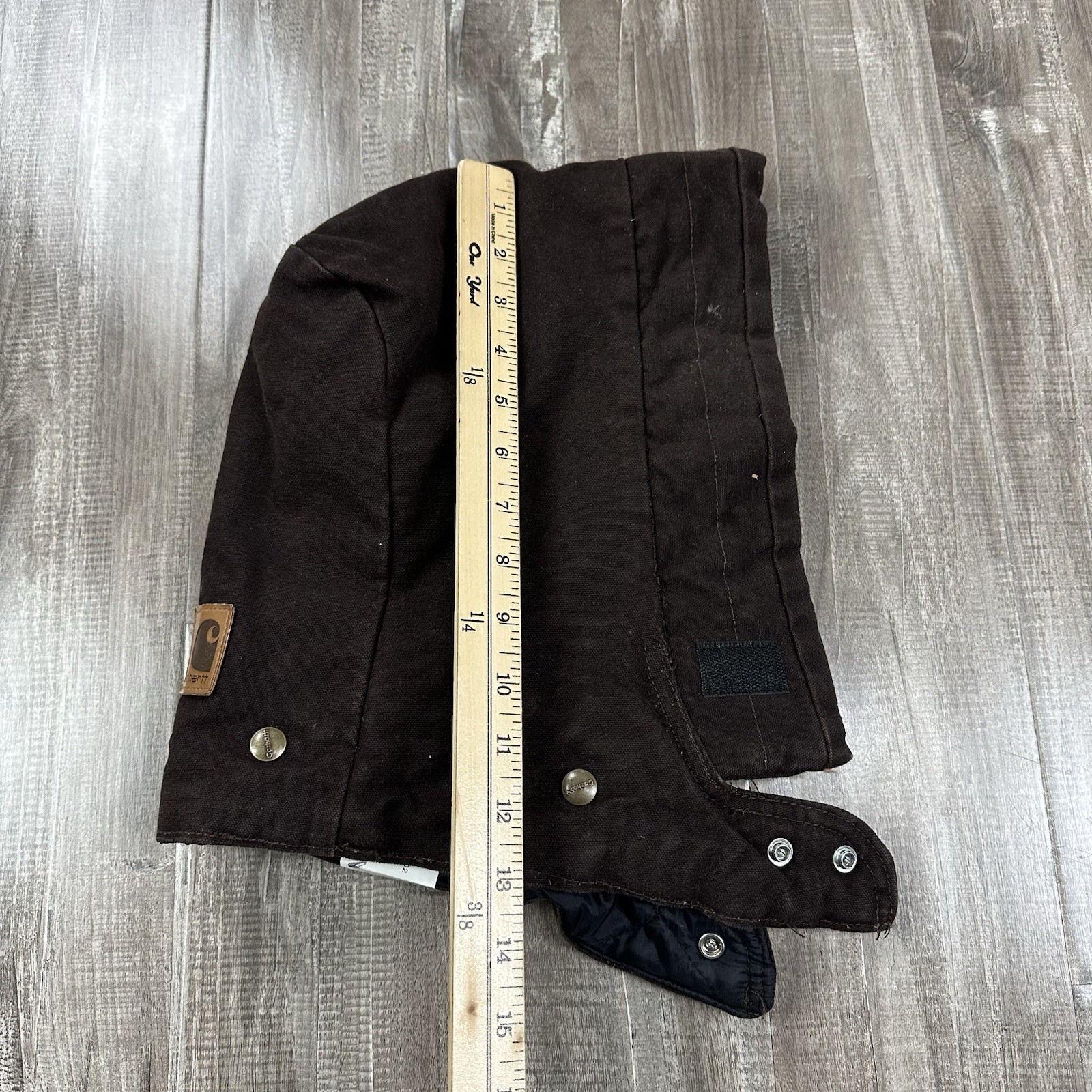 Carhartt Men's Snap On Hood Arctic-Quilt Lined A148 DKB Dark Brown