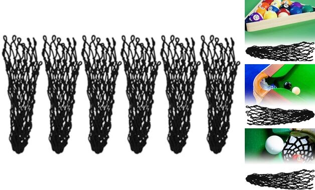 6PCS Pool Table Pockets, Billiards Table Pocket, Pool Table Net Pocket