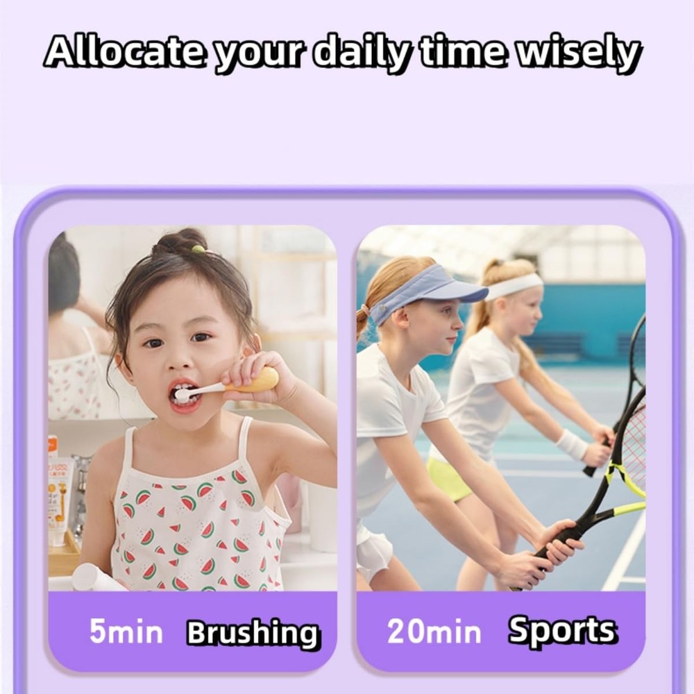 Kids Visual Timer Cute Rainbow - 60 Minute Countdown Timer Time Management for K