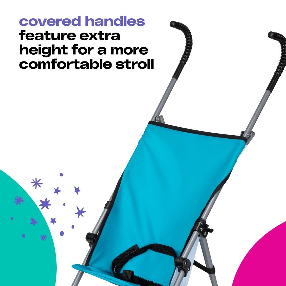 Lightweight Umbrella Stroller for Toddlers, Compact Fold, Turquoise