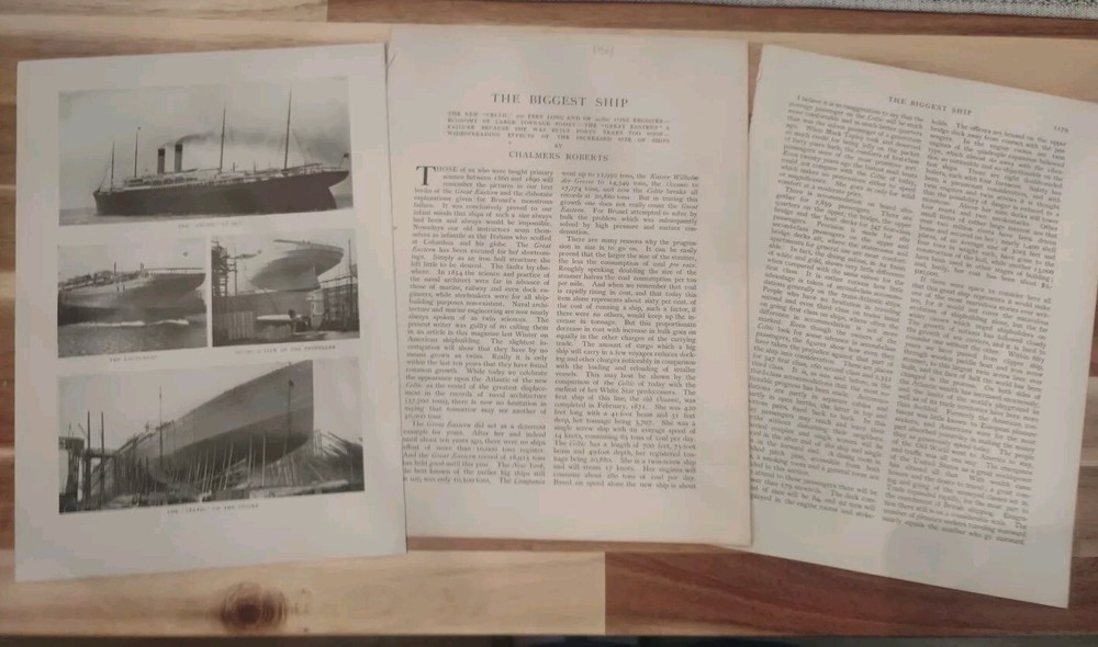 RMS Celtic Magazine Article Ephemera