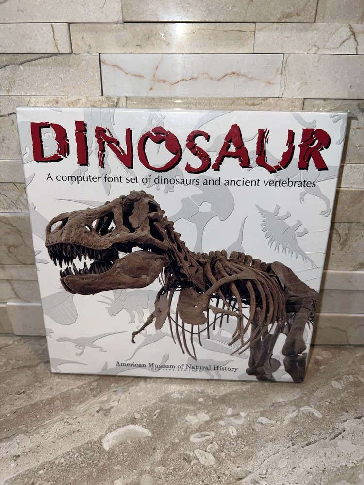DINOSAUR COMPUTER FONT SET AND ANCIENT VERTEBRATES 3.1 WINDOWS 1997