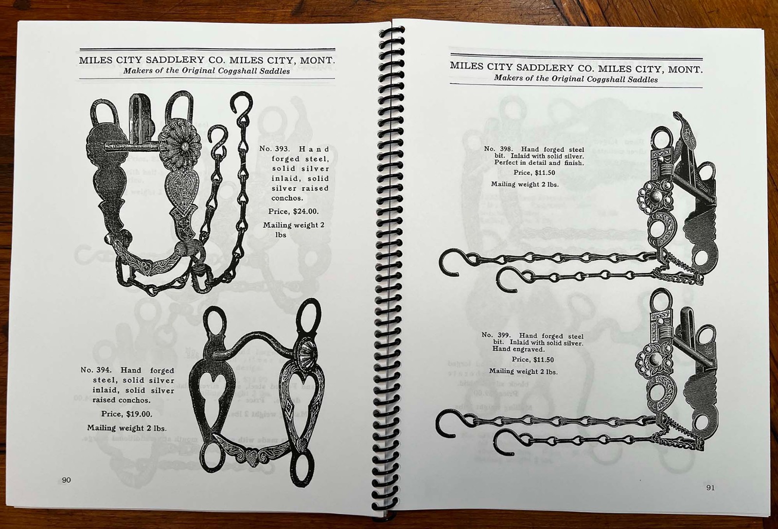 NICE LARGE MILES CITY SADDLERY CO Cowboy BIT & SPUR Catalog NEW Reprint