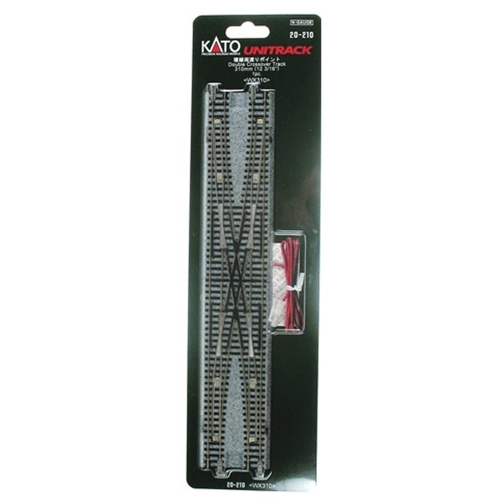 NEW Kato 310mm 12-3/16" Double Crossover : N Scale