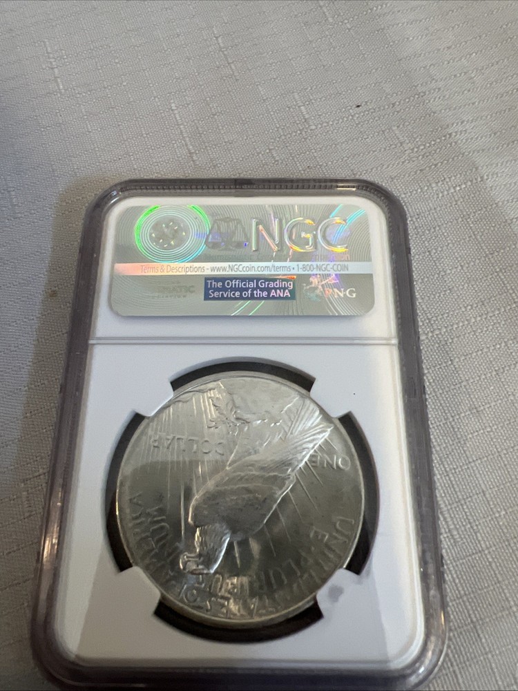 1922 Peace Silver Dollar $1 MS64 NGC