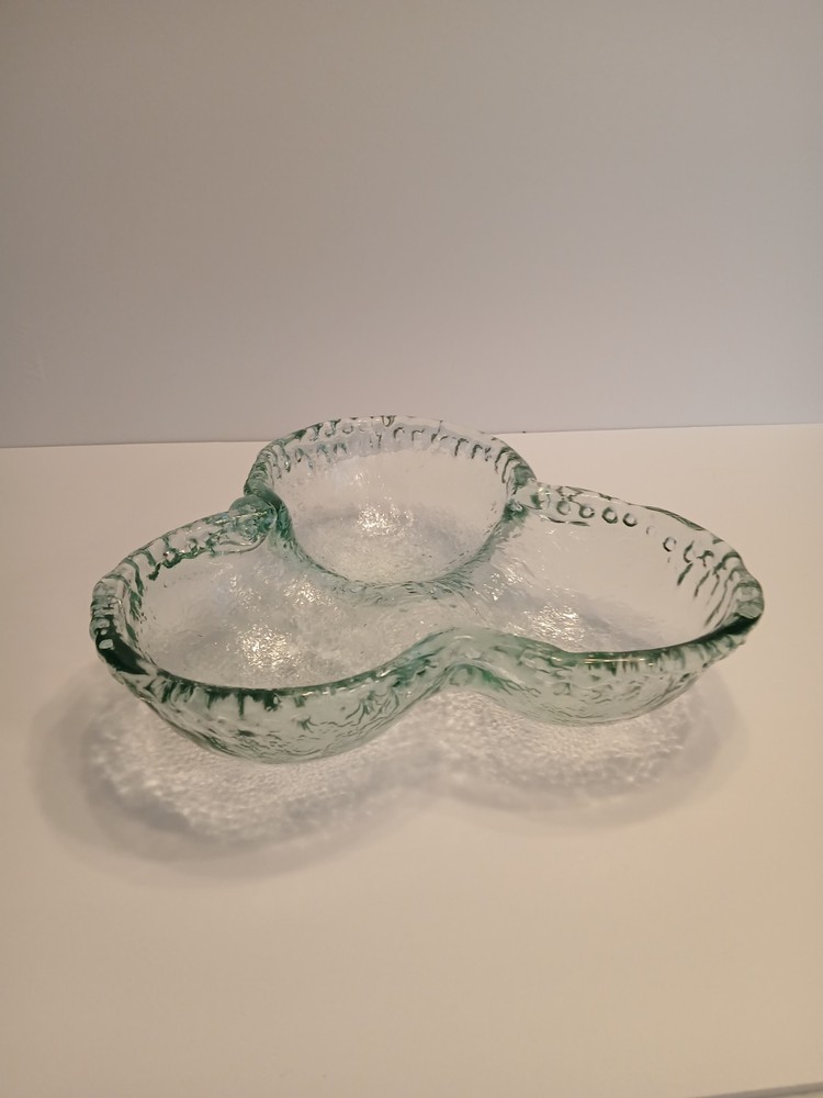 MCM GREEN GLASS DISH