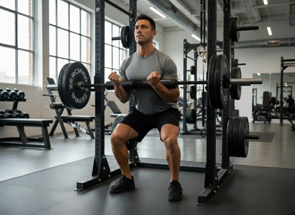 Barbell Pad Squat Pad Designed Specifically for Zercher Squats - Great for Zerch
