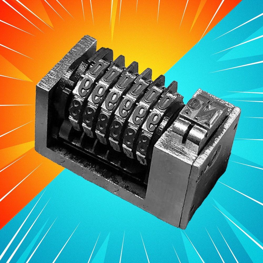 4X8 6Digit Roman Backward Printing Machine Mini Small Printer Numbering Machine