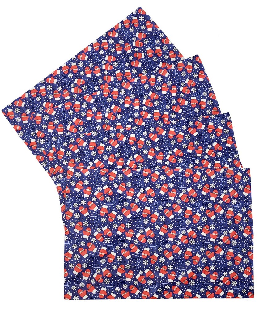 Christmas Mittens Placemats (4 Shapes Available)