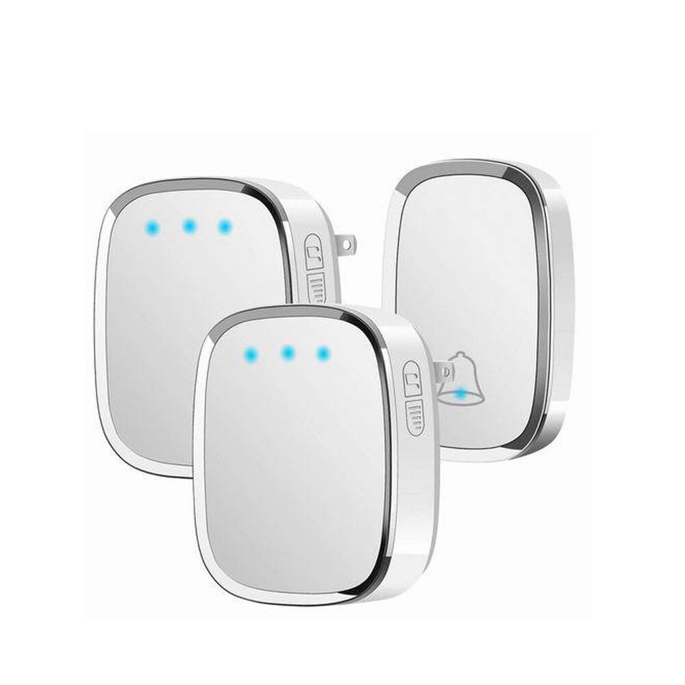 Wireless Ring Doorbell Chime Waterproof Plugin Receiver Adjustable Volume 1000FT
