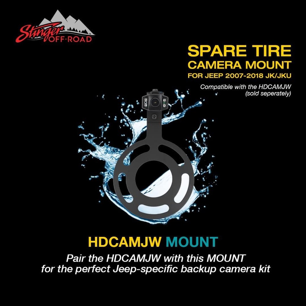 Jeep JK Spare Tire Backup Camera HD