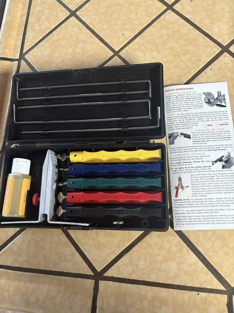 Lansky Deluxe 5-Stone Controlled-Angle Precision Knife Sharpening System