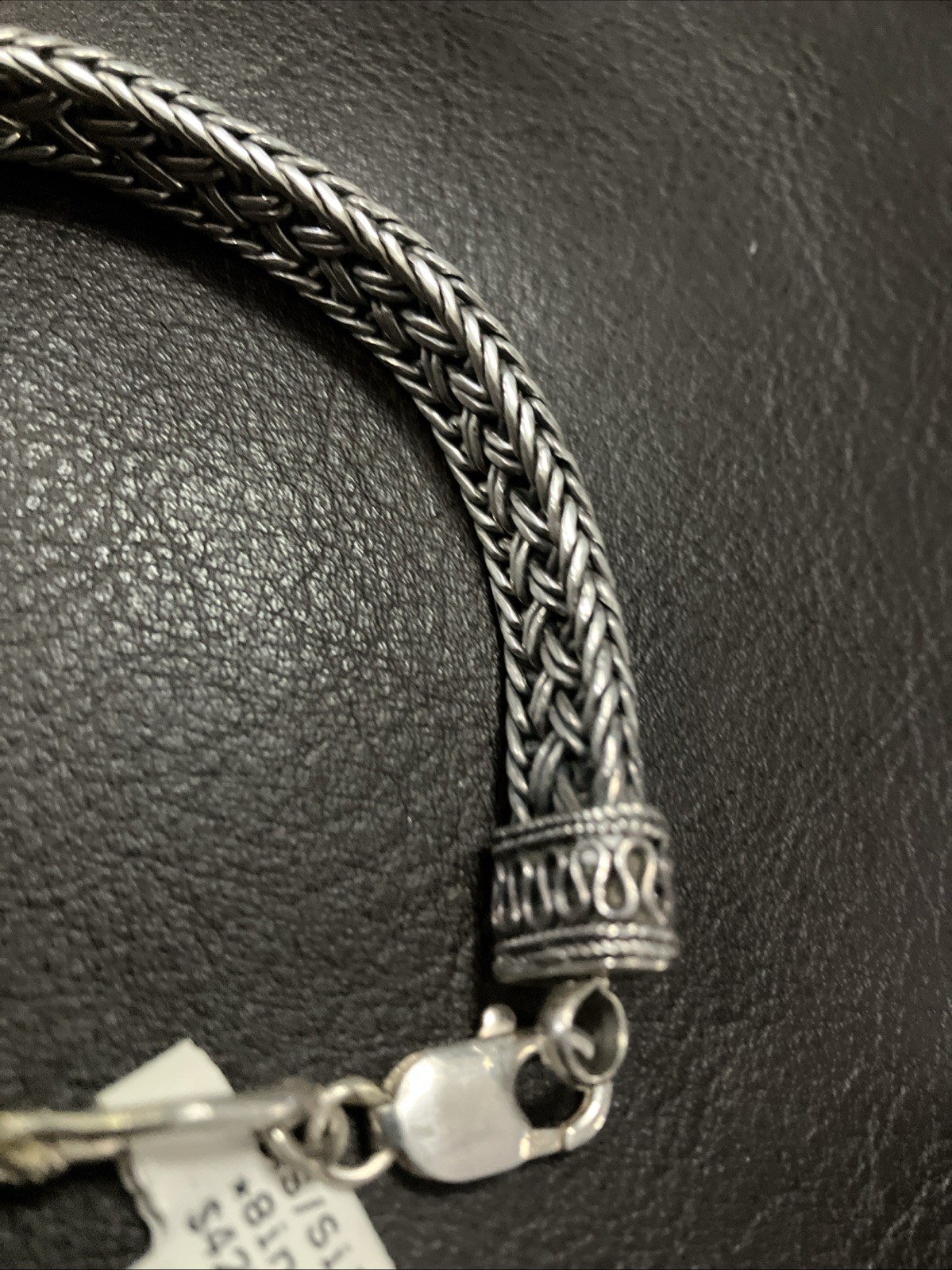 Sterling Silver 925 Vintage Bali Antique Finish Bracelet 32.6 Grams 8 Inches