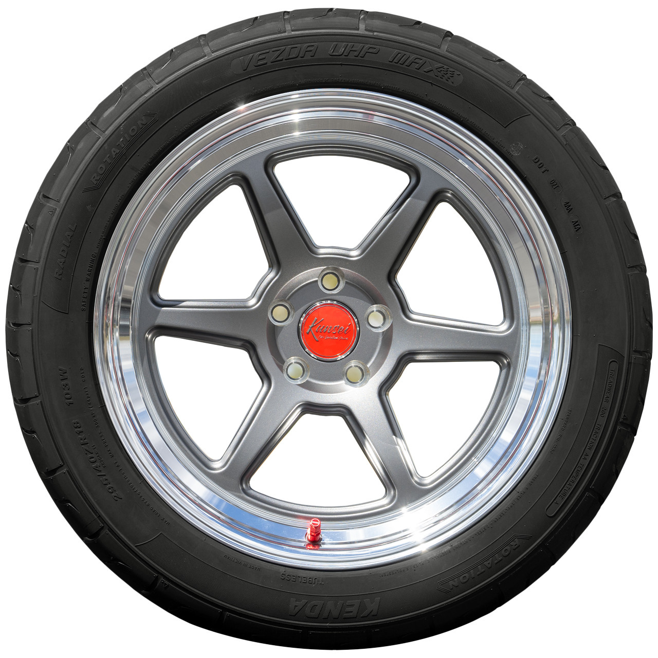 (QTY 2) 285/35ZR18 Kenda Vezda UHP KR20A 101W XL Black Wall Tires