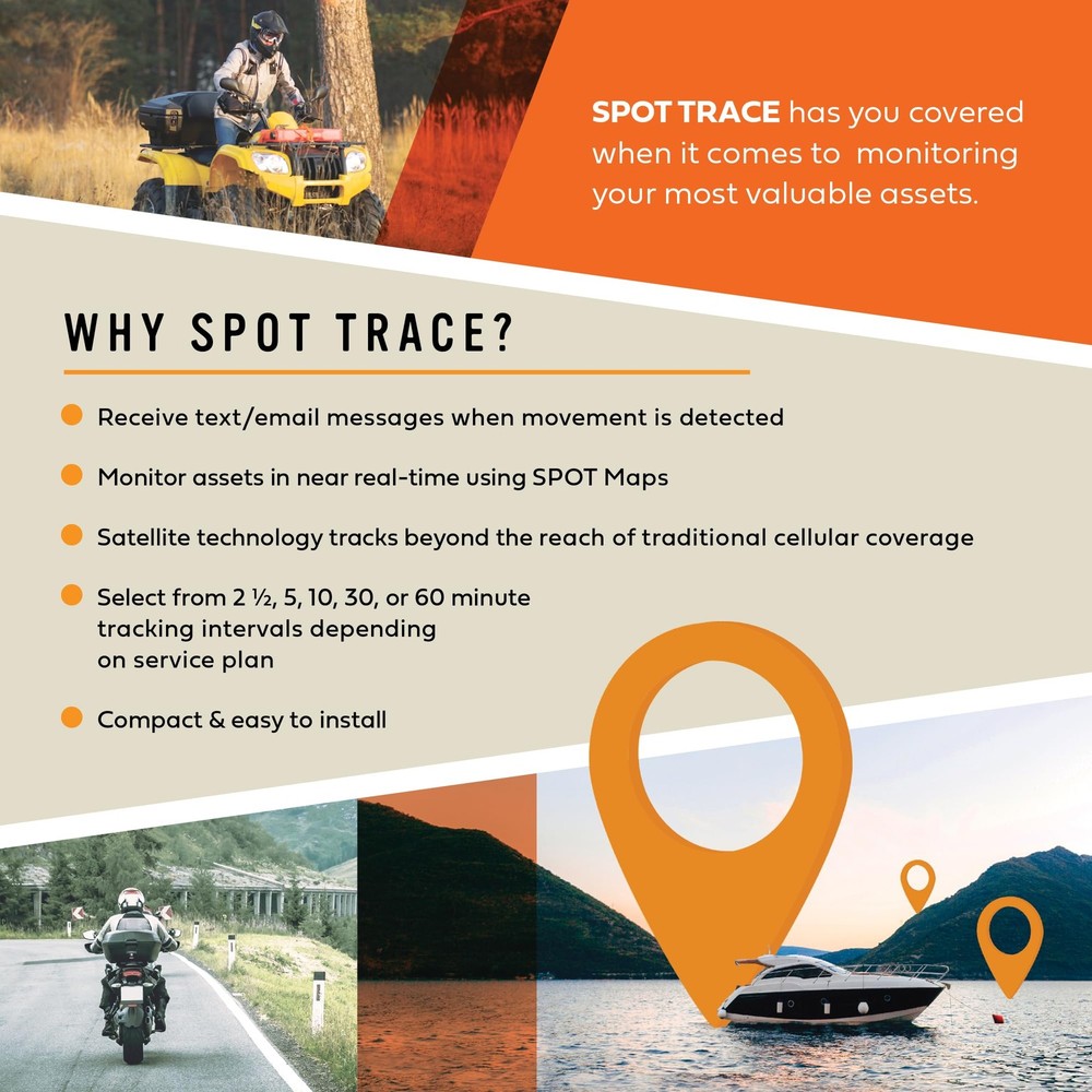 Spot Trace Satellite Tracking Device | Handheld Tracker for One Size, Black