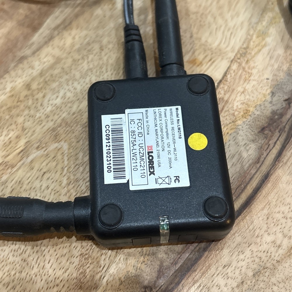 Lorex LW2277B WL2275 Wireless Receiver Plus Power Supply For Security Camera
