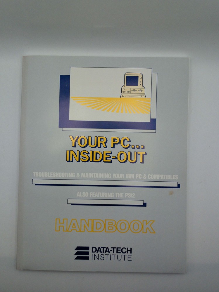 Data-Tech Your PC Inside-Out Retro Vintage Package VHS 5.25 1987 Disk Manual