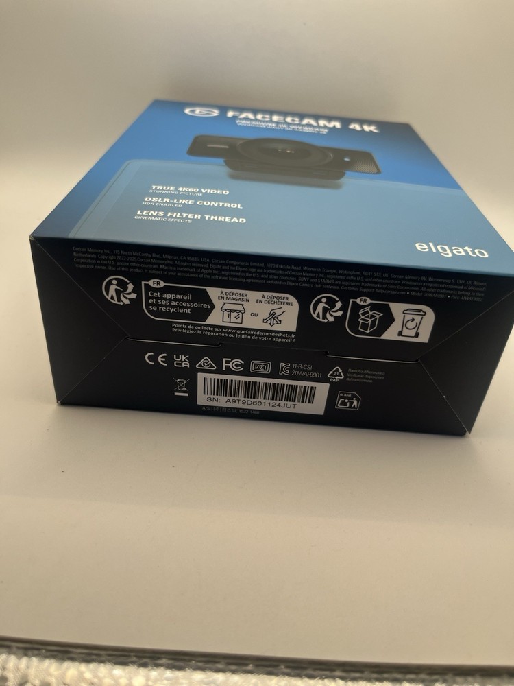 Elgato FaceCam Webcam - 60 fps - Black - USB 3.0 Type C