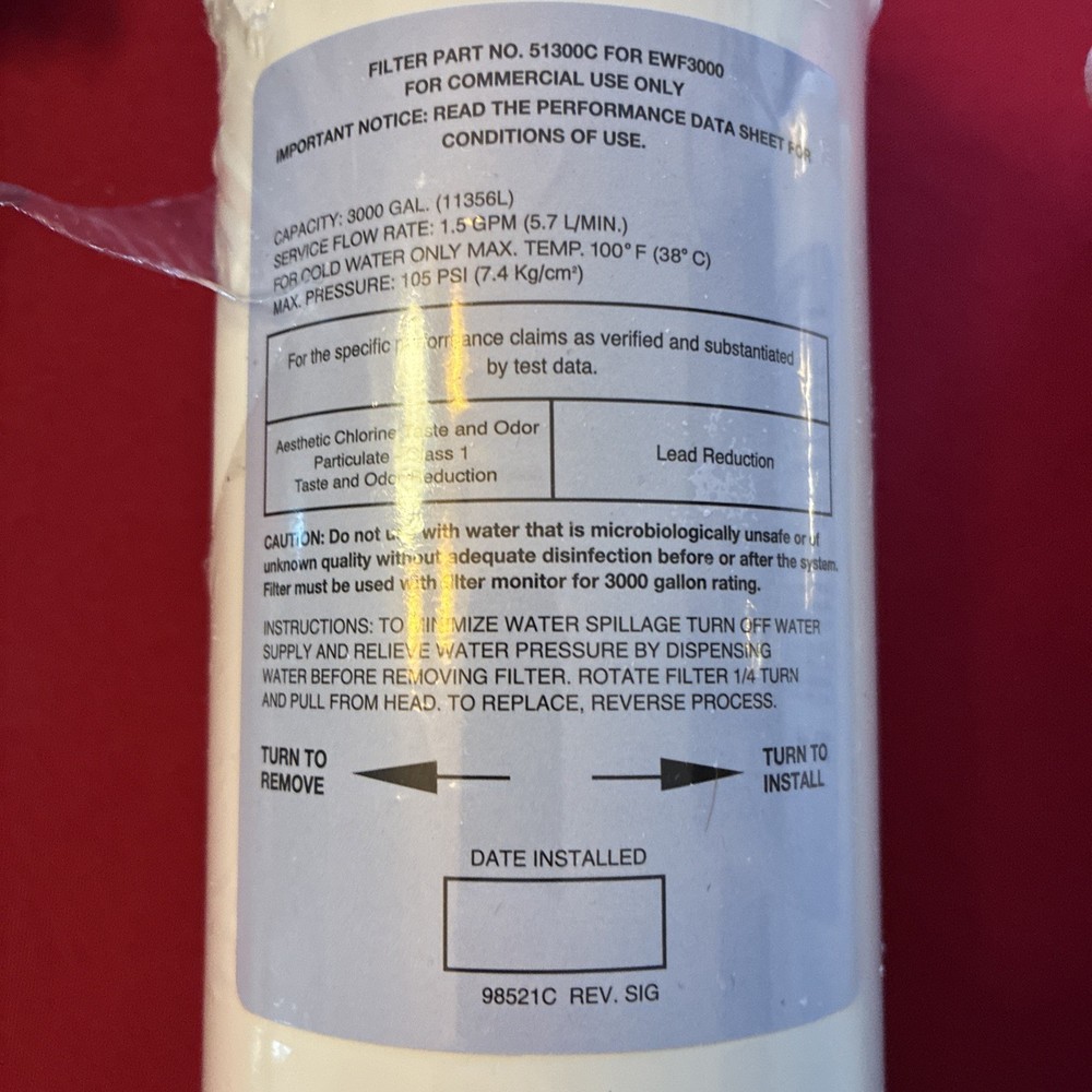51300C Filter 2-Pack Replacement EWF3000 - Sealed.
