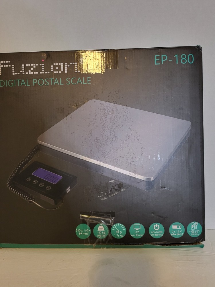 Fuzion Digital Postal Scale EP-180  Stainless Steel Heavy Duty