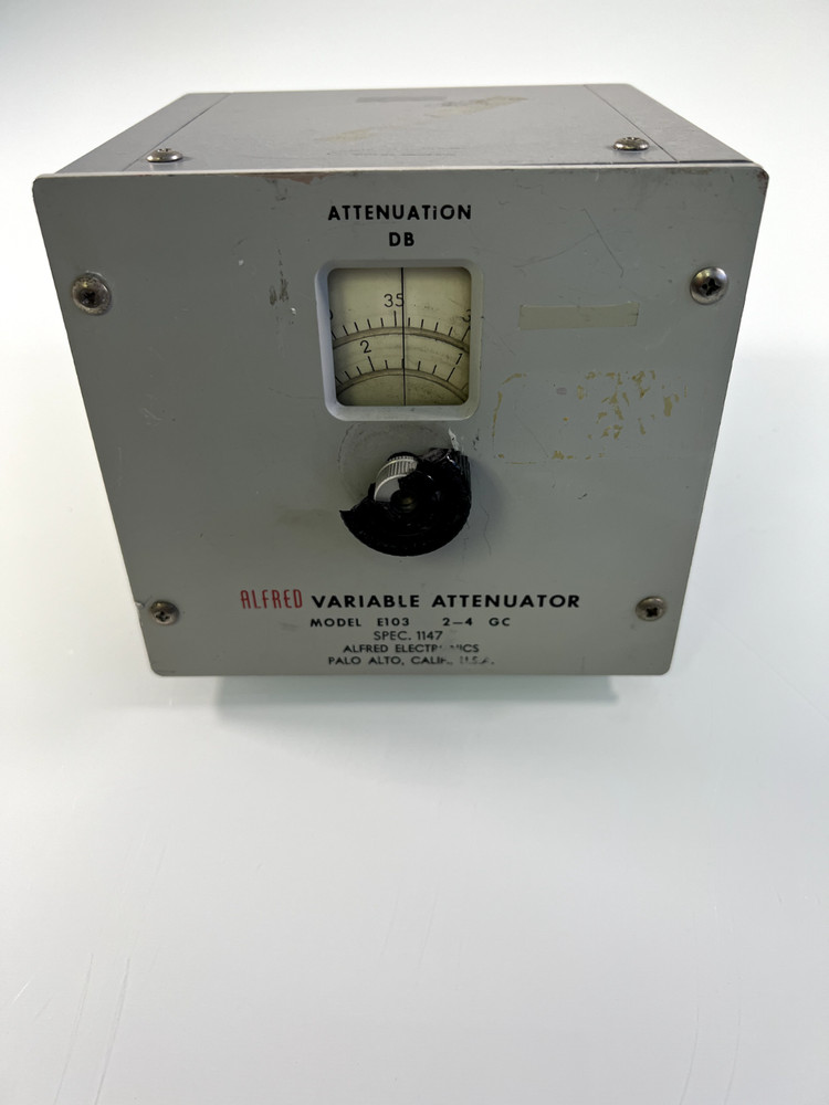 ALFRED VARIABLE ATTENUATOR Model E103 2-4 GC