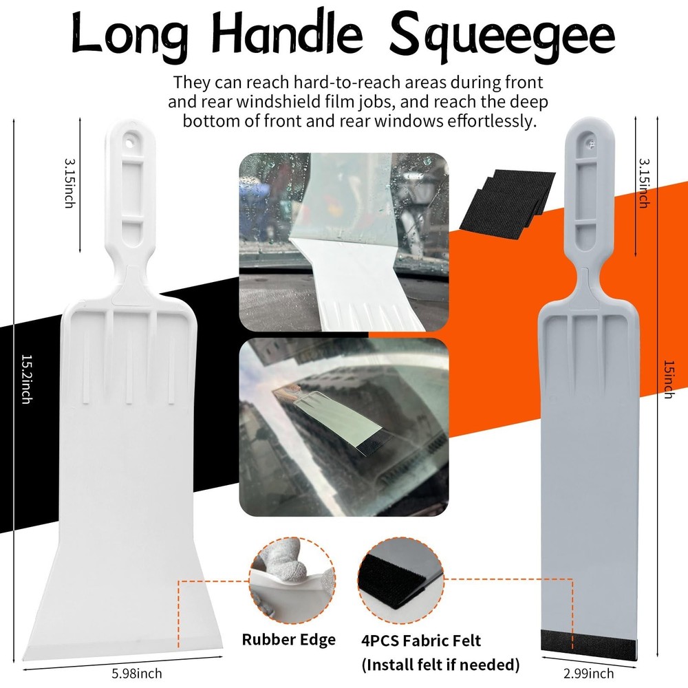Car Window Tint Tools Kit Vinyl Wrap Tool Car Windshield Back Window Tinting ...