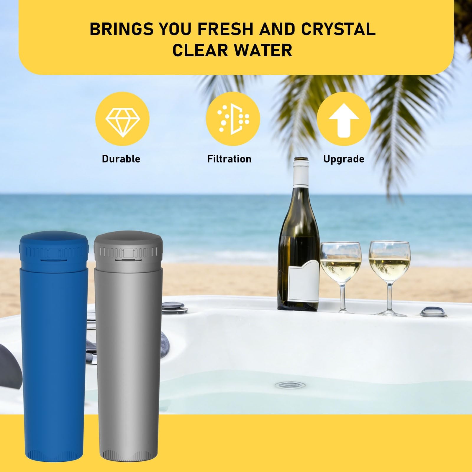 Cartridge + SmartChlor Cartridges for Frog Ease Spas 1+4 inLine