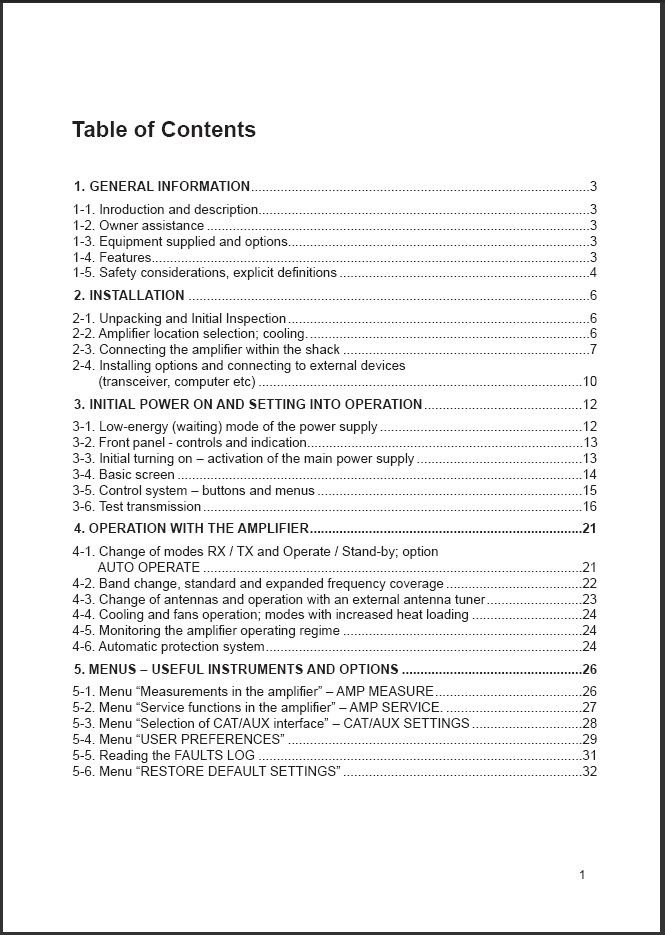 ACOM 600S HF+6m Solid State Amplifier USB OWNER'S MANUAL + Schematic, KJ4IYE